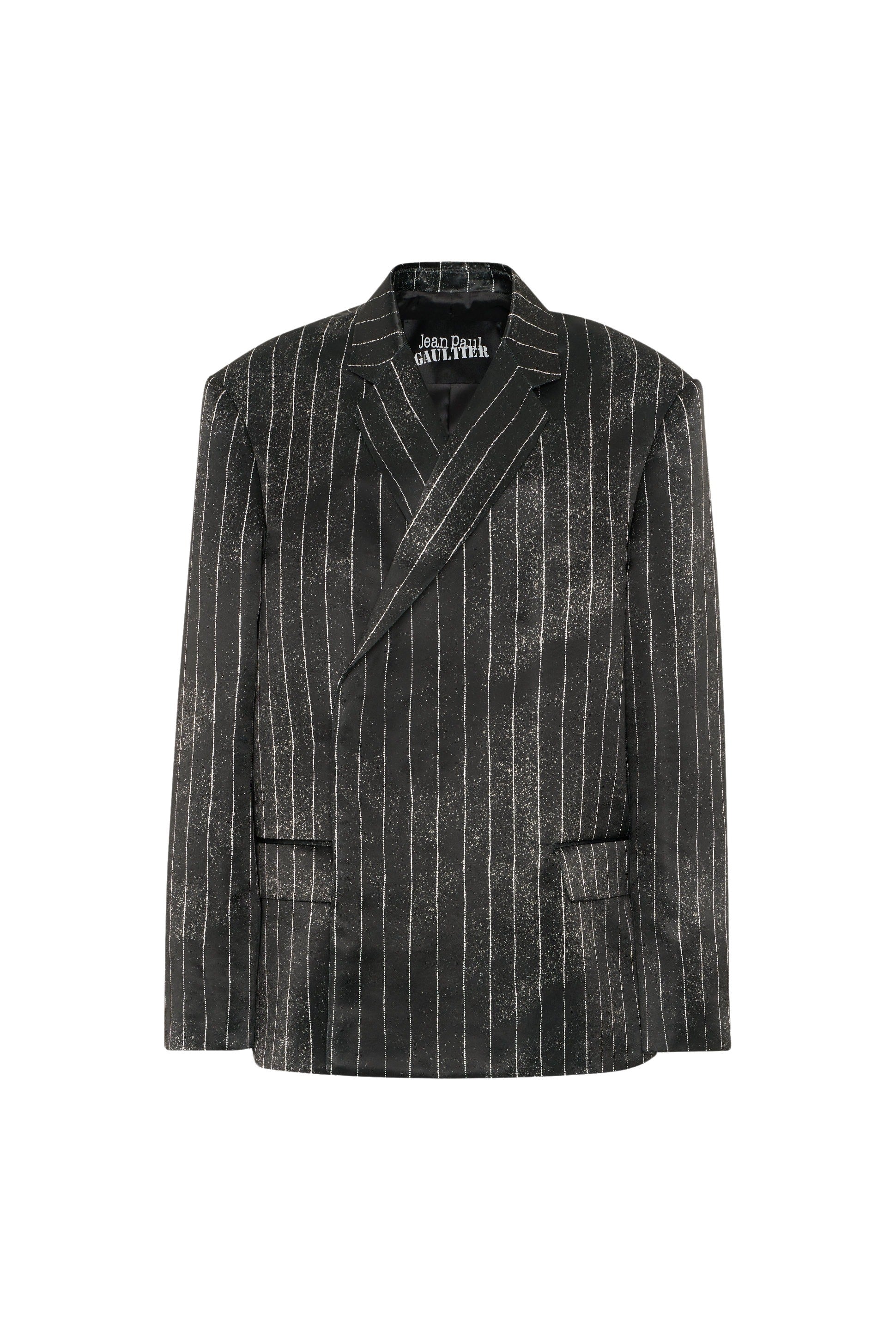 Veste imprimée en satin - Black & White