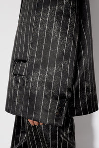 Veste imprimée en satin - Black & White