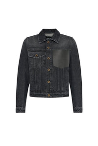 Veste à poches en denim - Vintage Black