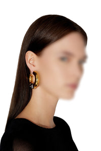 Boucles d'oreilles unisexes Tube - Goldsilver