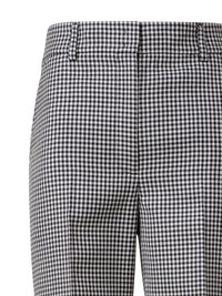 ZNOPICS BLACK-ECRU TROUSERS