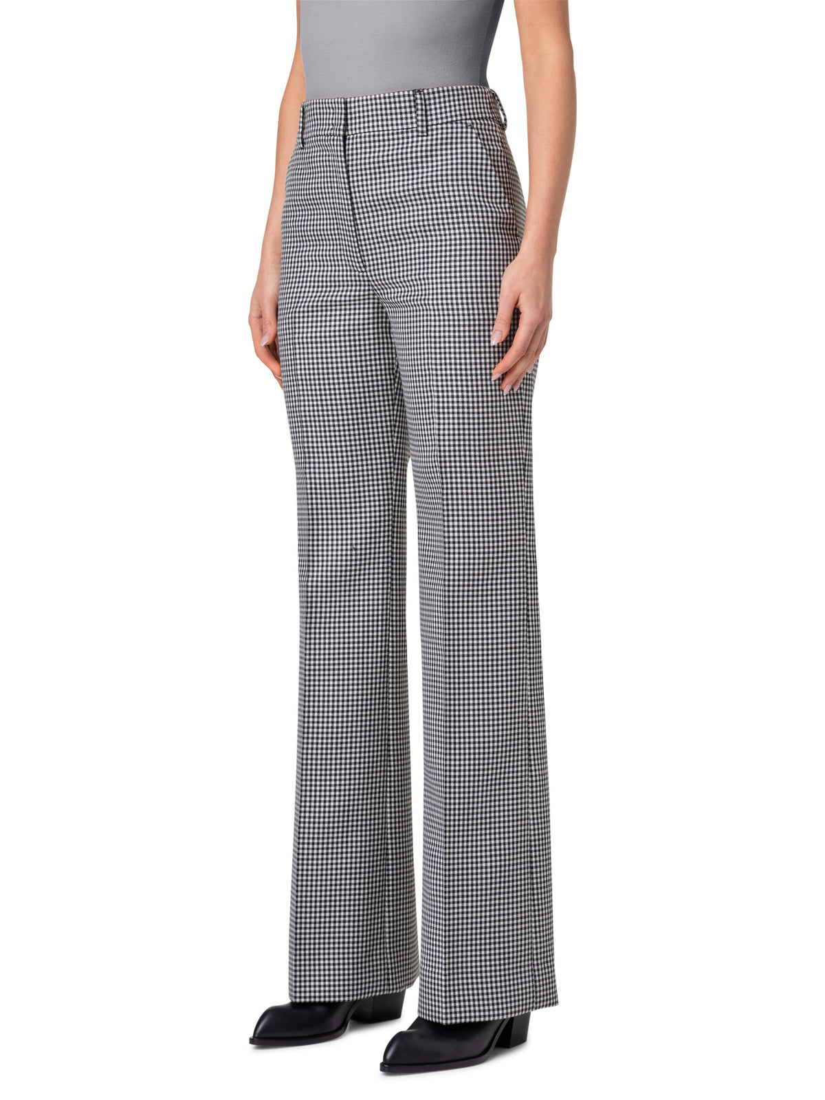 ZNOPICS BLACK-ECRU TROUSERS
