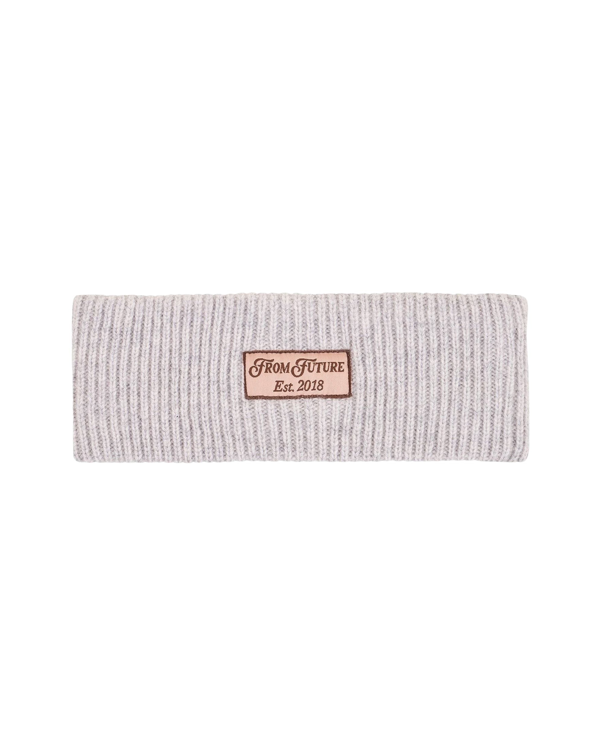 Bandeau cache-oreilles en cachemire - Gris Chiné Clair