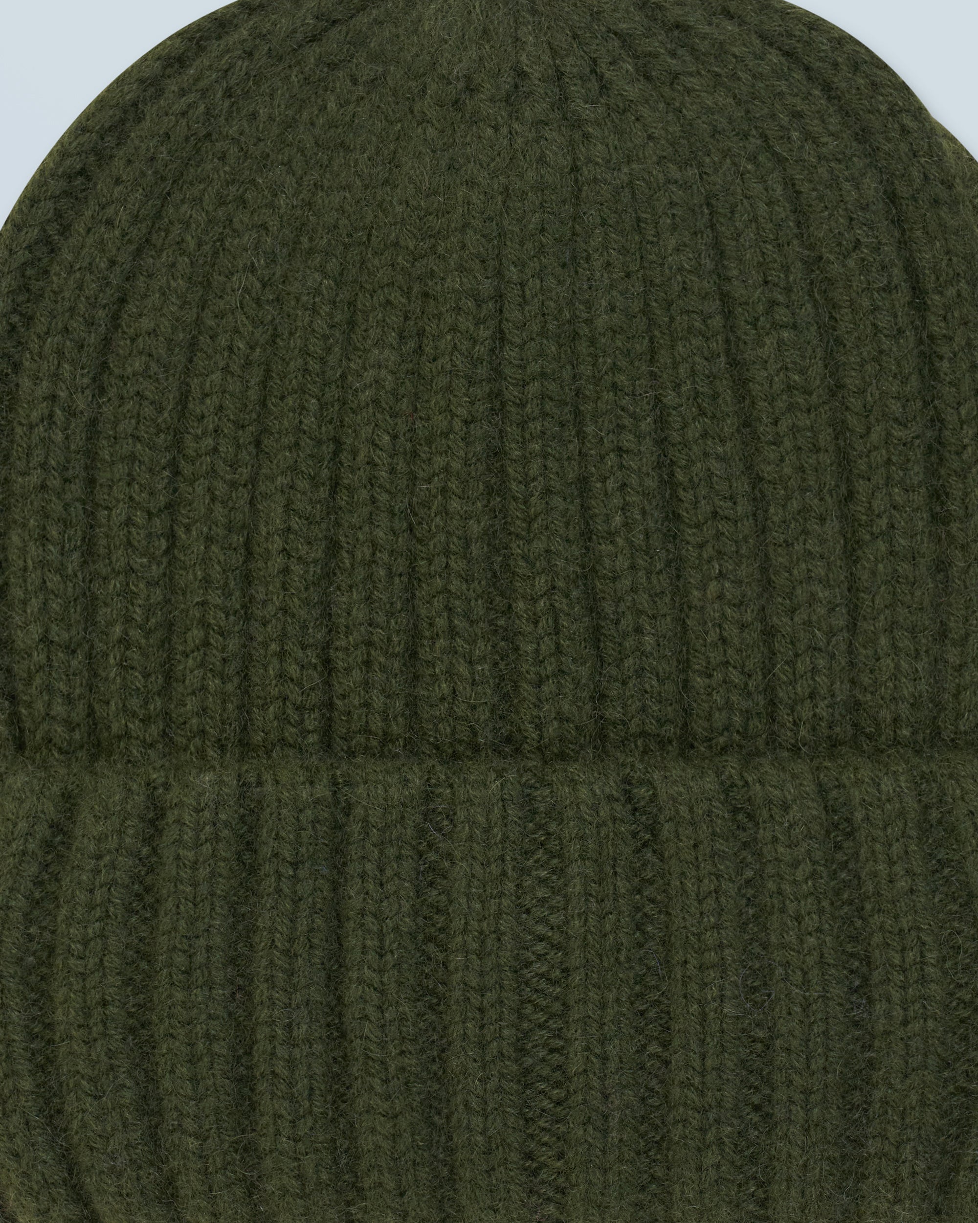 Bonnet à revers en cachemire - Kaki