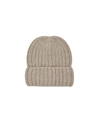 Bonnet à revers en cachemire - Taupe