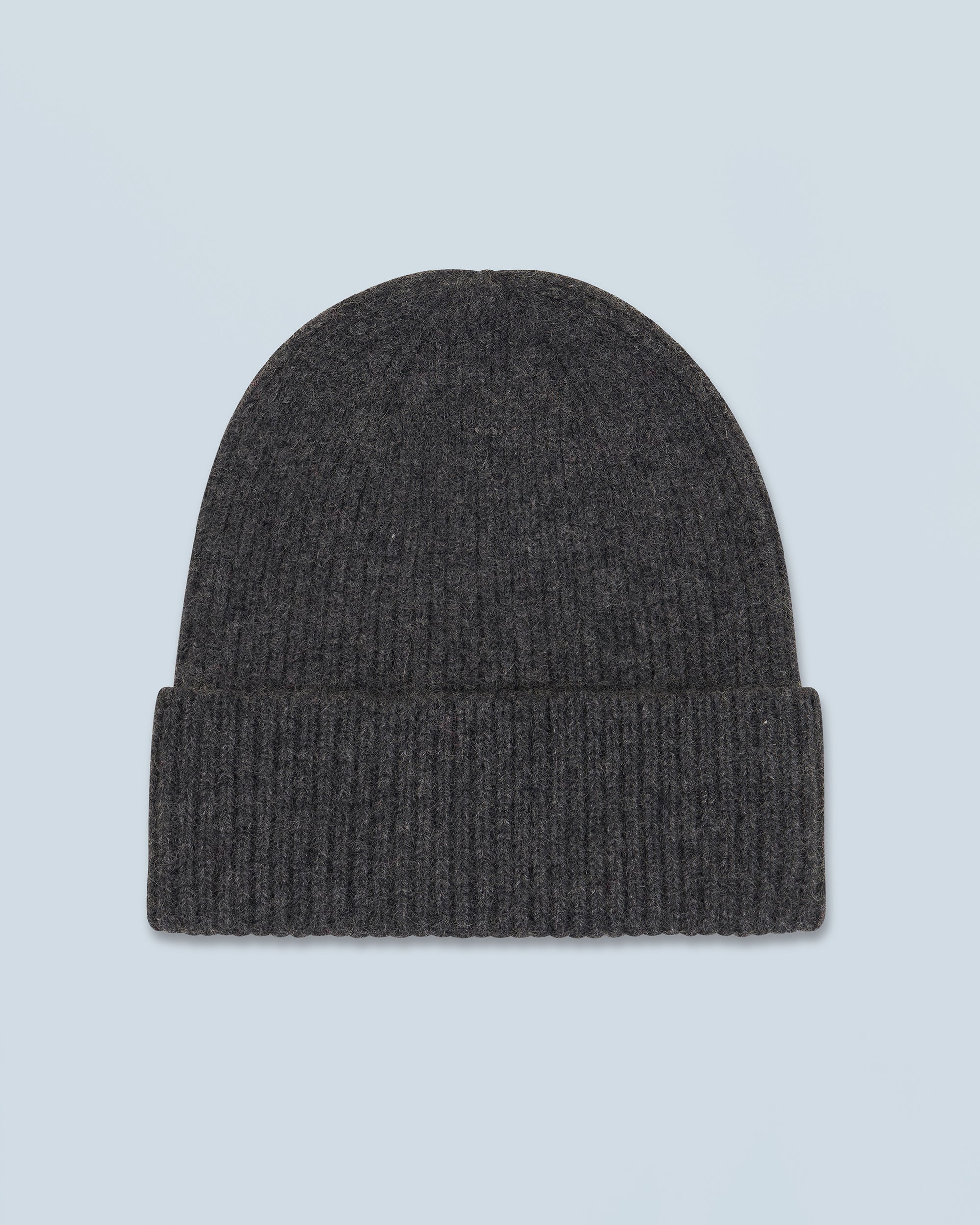 ANTHRACITE / NEW / QTY : 60 / Bonnet à Revers à Petites Côtes - Anthracite