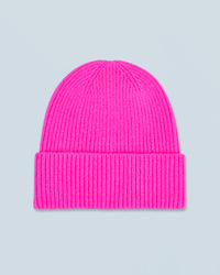 UTOPIC PINK / NEW / QTY : 0 / Bonnet à Revers à Petites Côtes - Utopic Pink