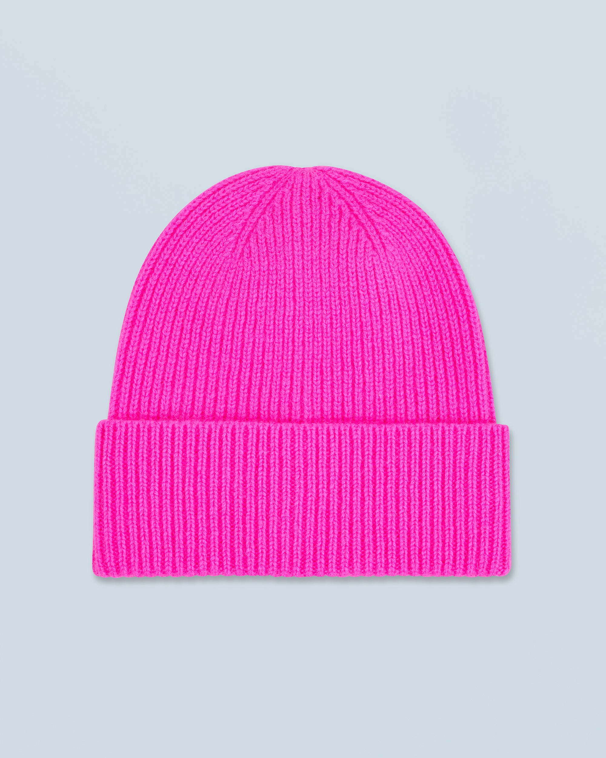 UTOPIC PINK / NEW / QTY : 0 / Bonnet à Revers à Petites Côtes - Utopic Pink