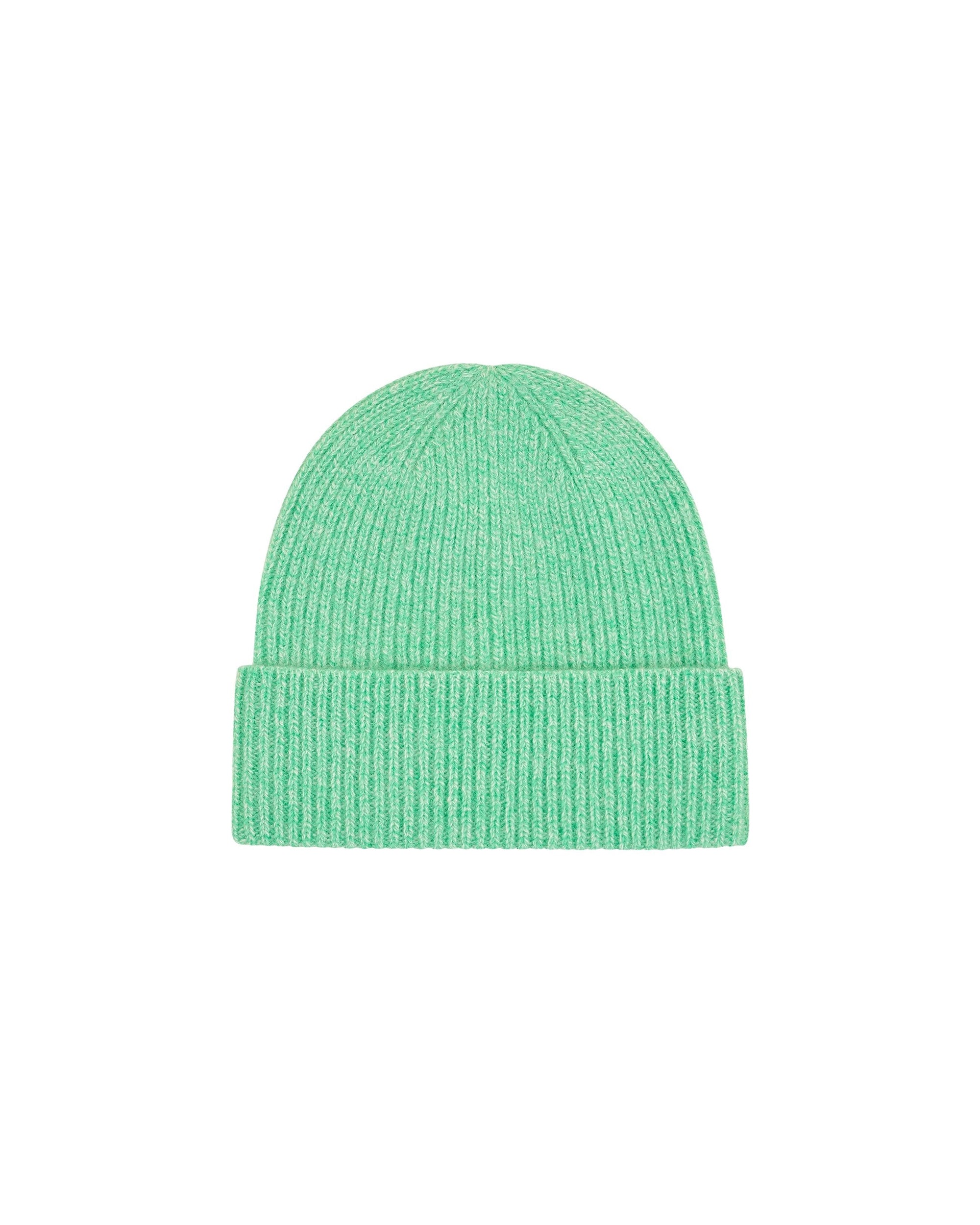 Bonnet à revers en cachemire - Utopic Green
