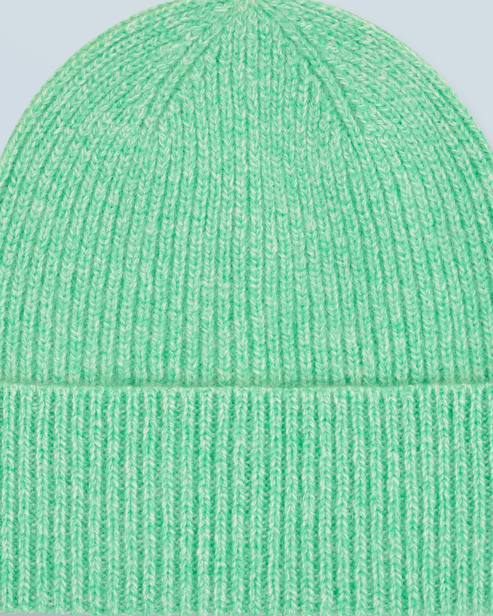 Bonnet à revers en cachemire - Utopic Green