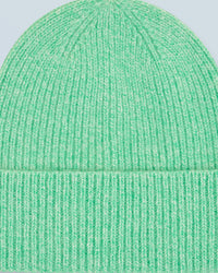 UTOPIC GREEN MOULINE / NEW / QTY : 66 / Bonnet à Revers à Petites Côtes - Utopic Green Mouline