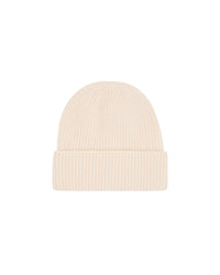 Cashmere hat with lapels - Ecru