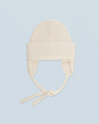 ECRU / NEW / QTY : 31 / Bonnet à Revers Cachemire Brossé - Ecru