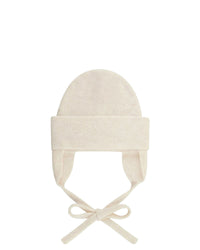 Bonnet à revers en cachemire brossé - Ecru