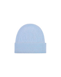 Bonnet à revers en cachemire - Baby Blue
