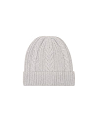 Bonnet à revers en cachemire - Grey Stone