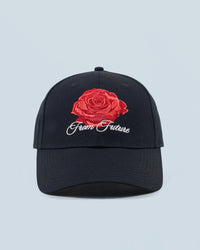NOIR / NEW / QTY : 39 / Casquette à Visière Courbée Rose - Noir