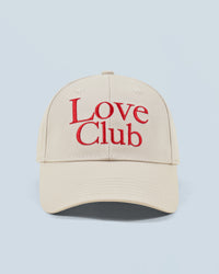 SABLE / NEW / QTY : 58 / Casquette à Visière Courbée Love Club - Sable