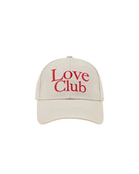 Casquette à visière courbée Love Club - Sable