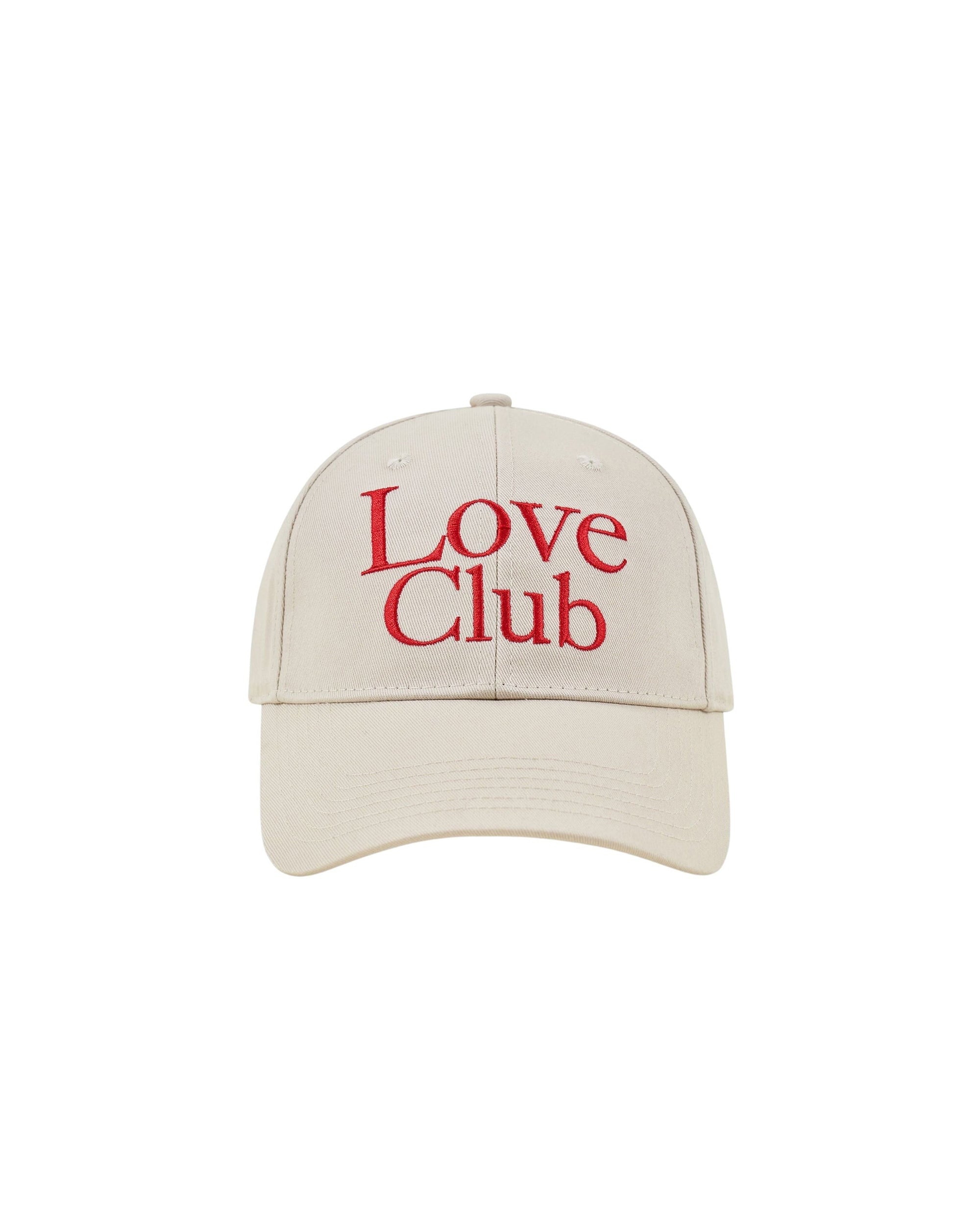 Casquette à visière courbée Love Club - Sable