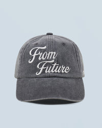 WASHED BLACK / NEW / QTY : 28 / Casquette à Visière Courbée From Future - Washed Black