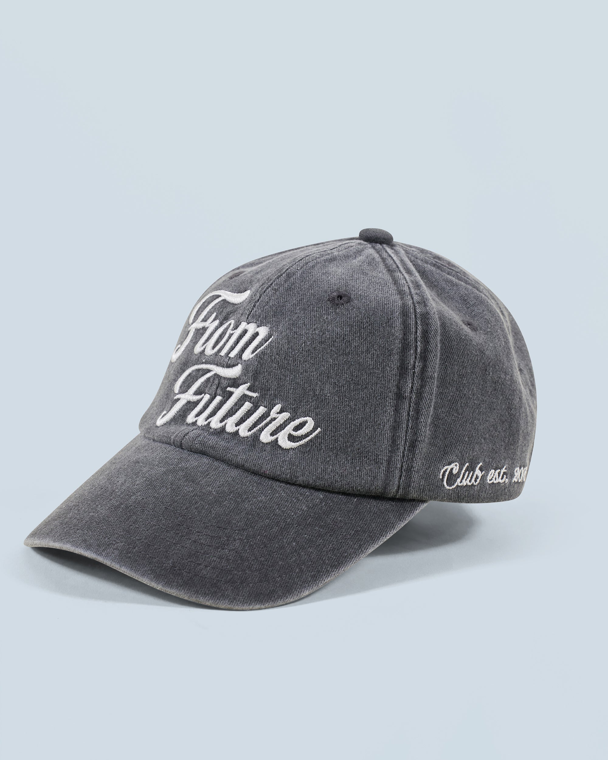WASHED BLACK / NEW / QTY : 28 / Casquette à Visière Courbée From Future - Washed Black