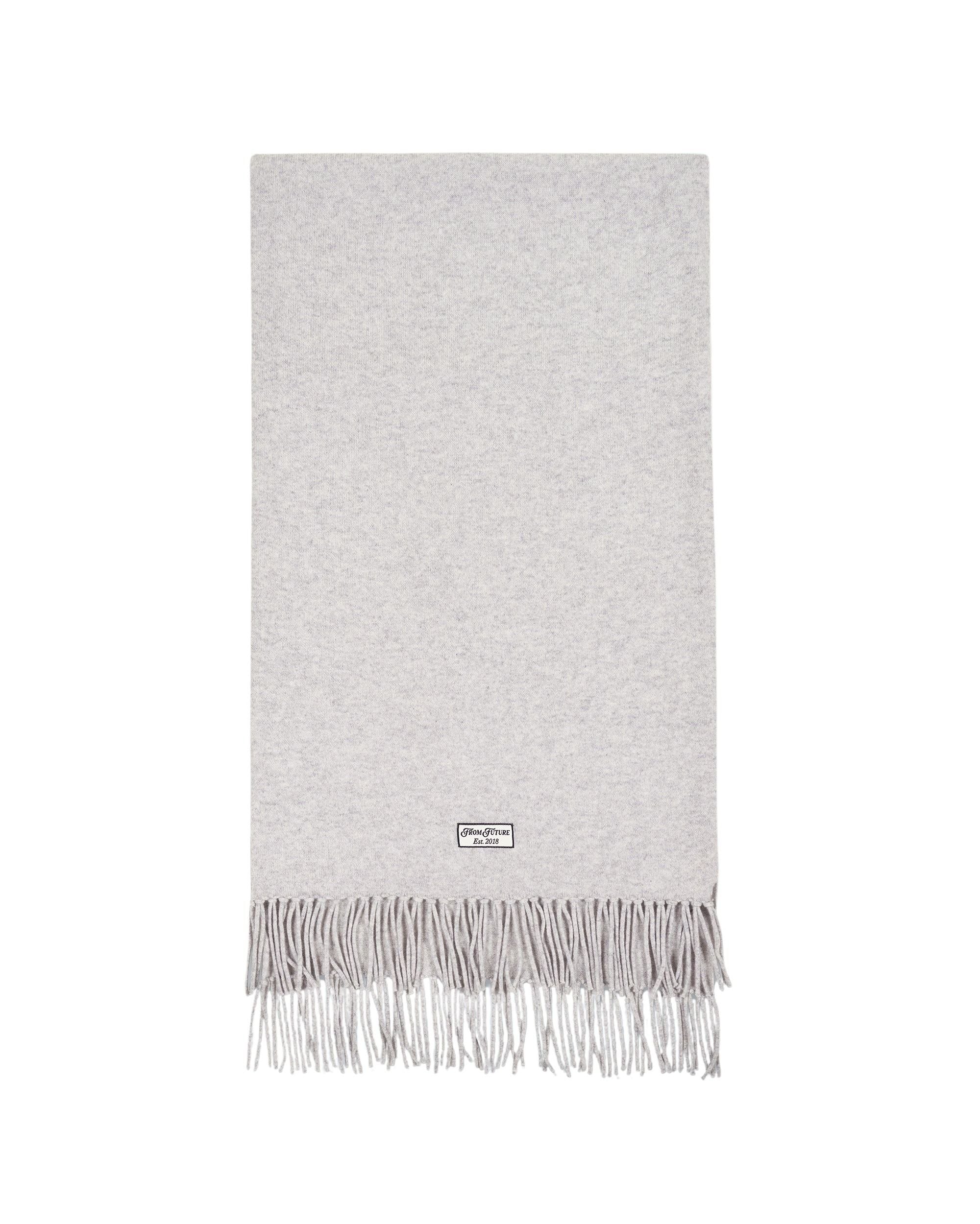 Echarpe à franges en cachemire - Gris Chiné Clair
