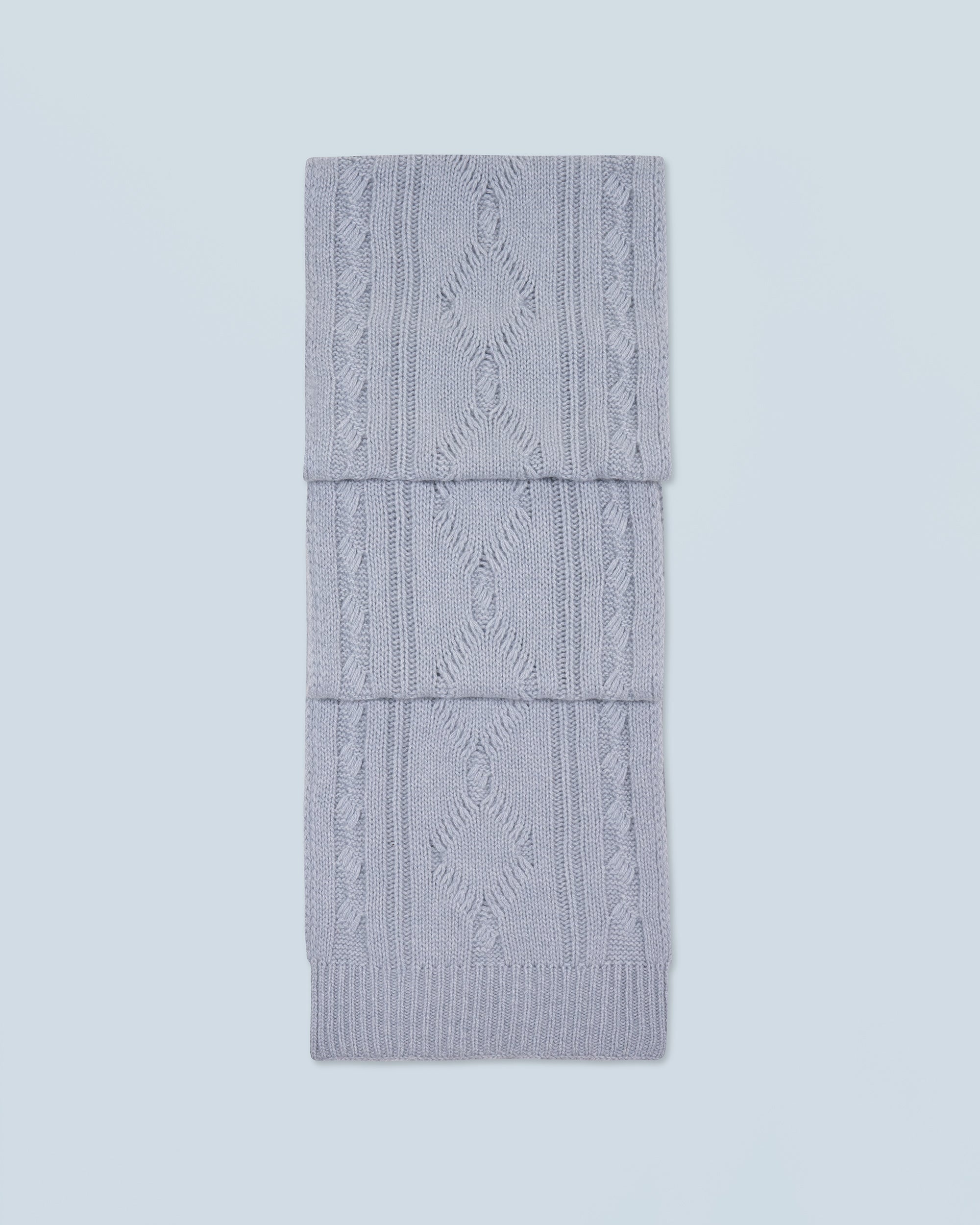 Echarpe à franges en cachemire - Grey Stone
