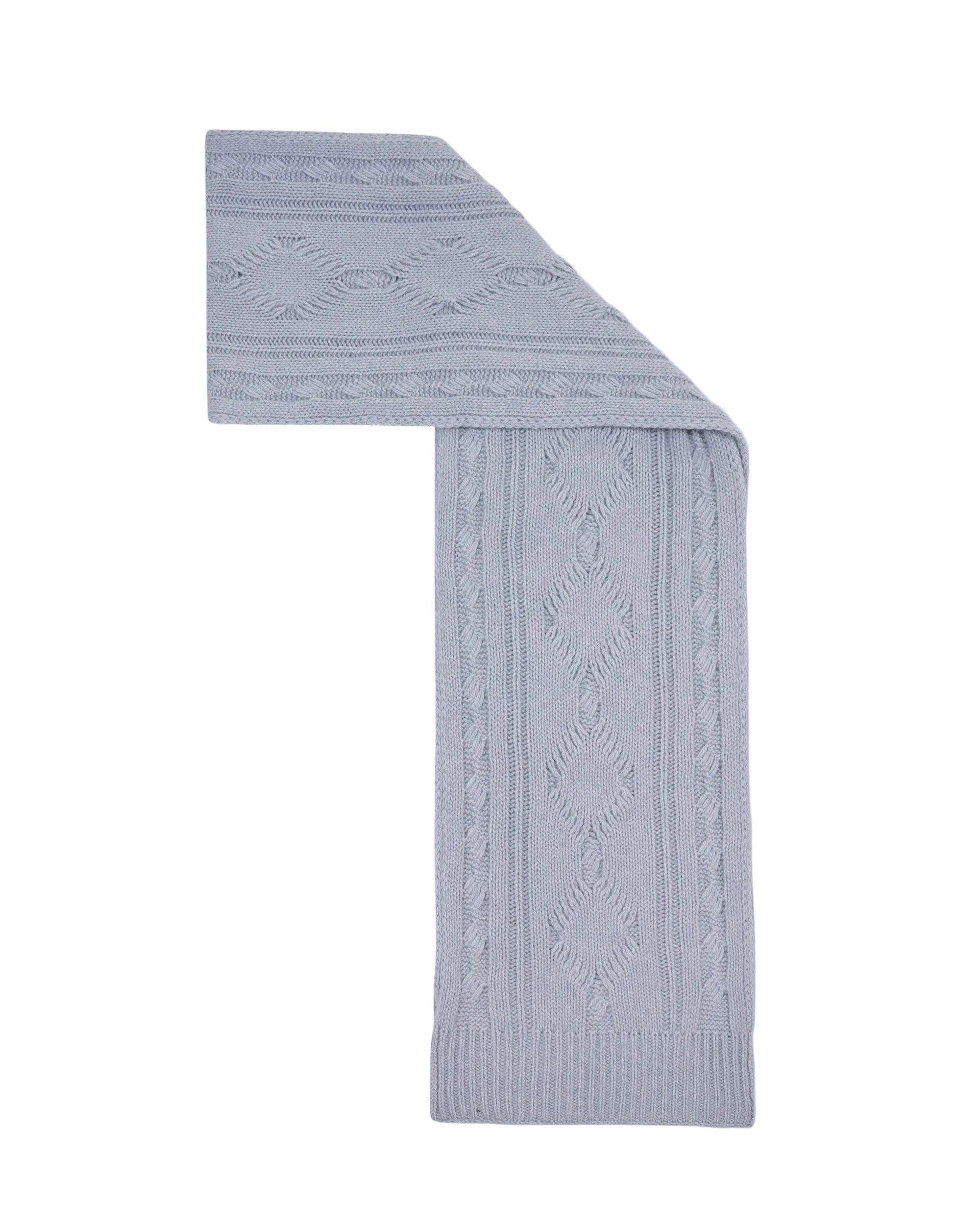 Echarpe à franges en cachemire - Grey Stone
