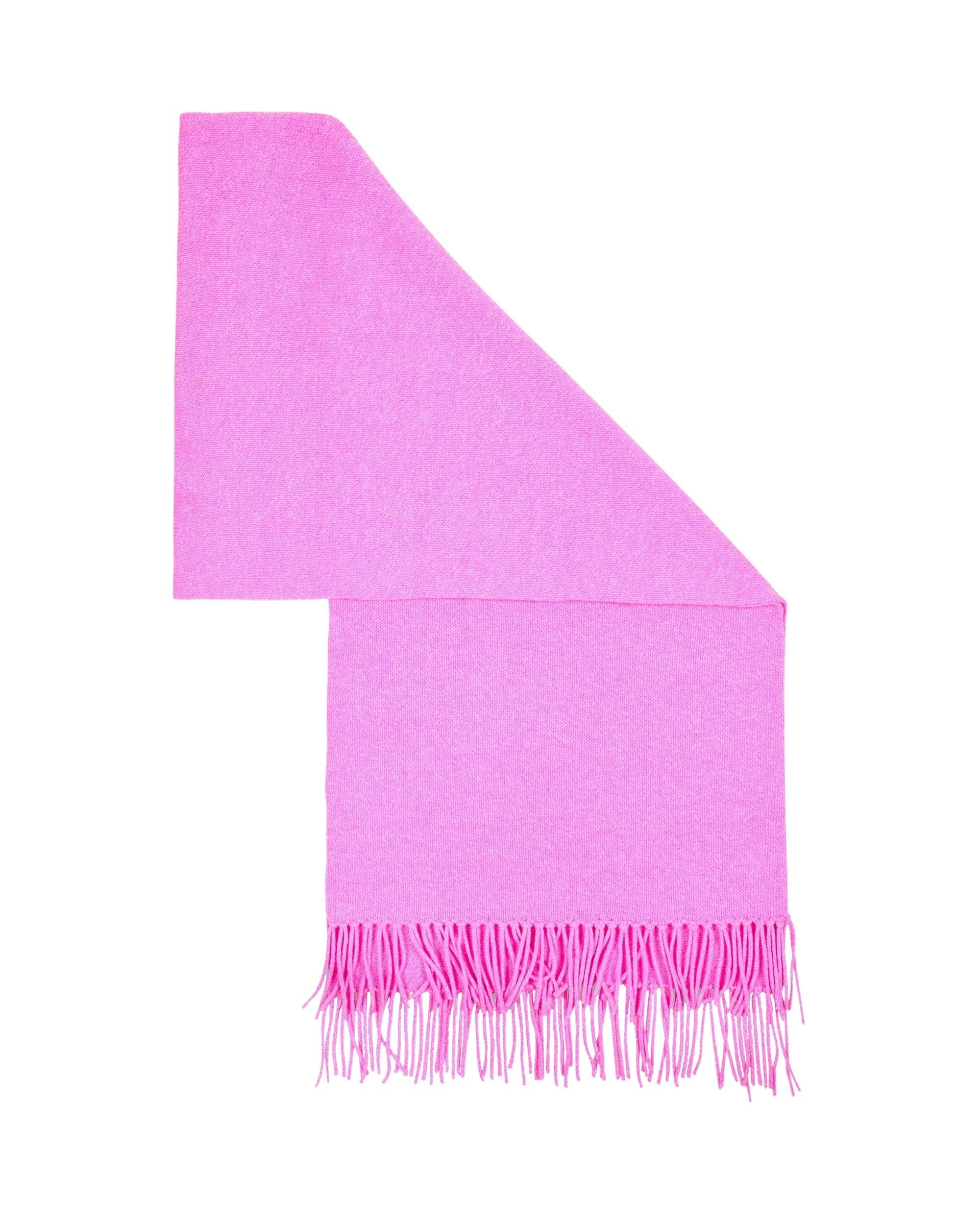 Echarpe à franges en cachemire - Pink