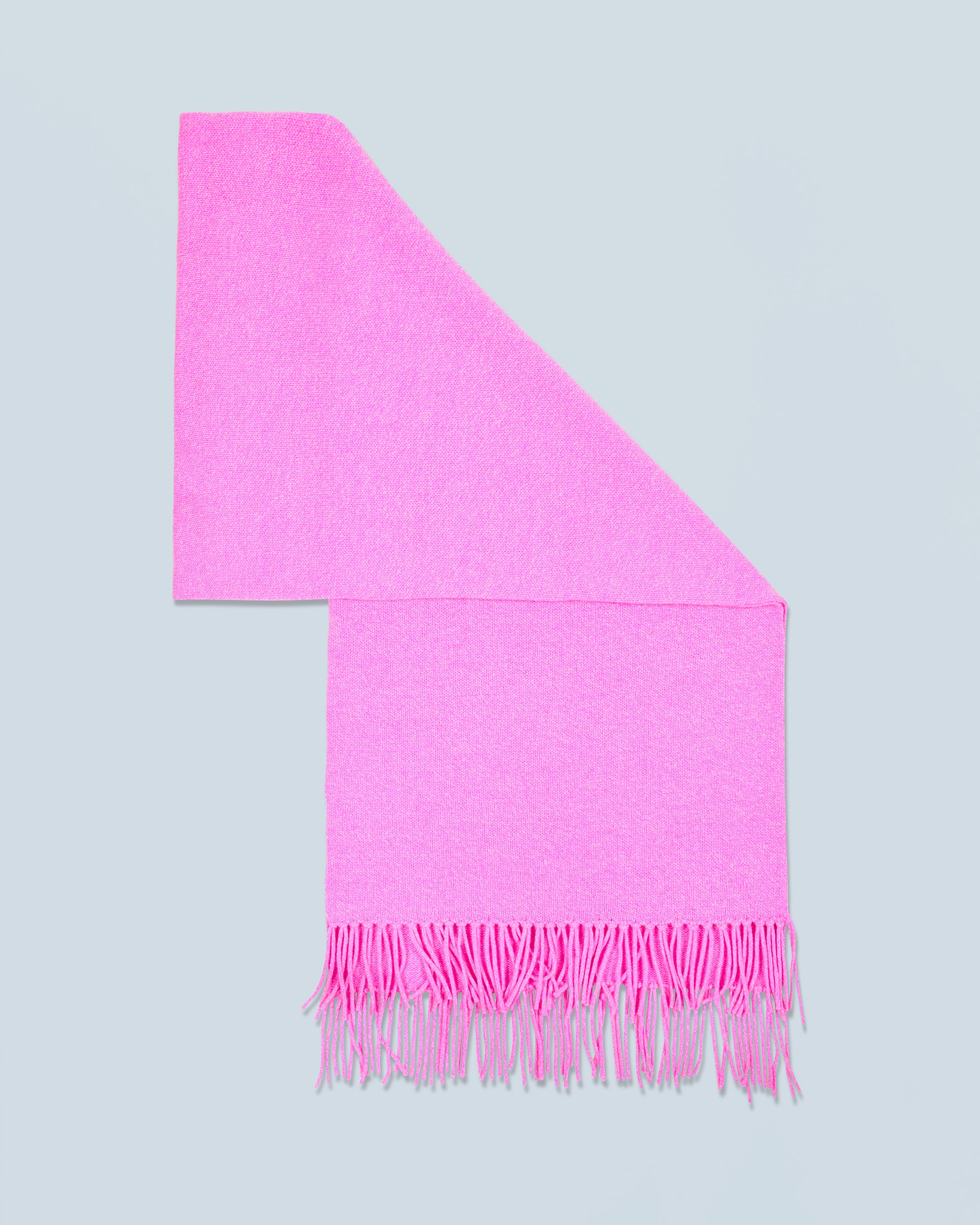 PINK MOULINE / NEW / QTY : 11 / Echarpe A Franges - Pink Mouline