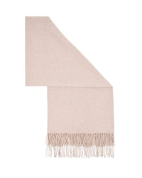 Echarpe à franges en cachemire - Beige Chiné