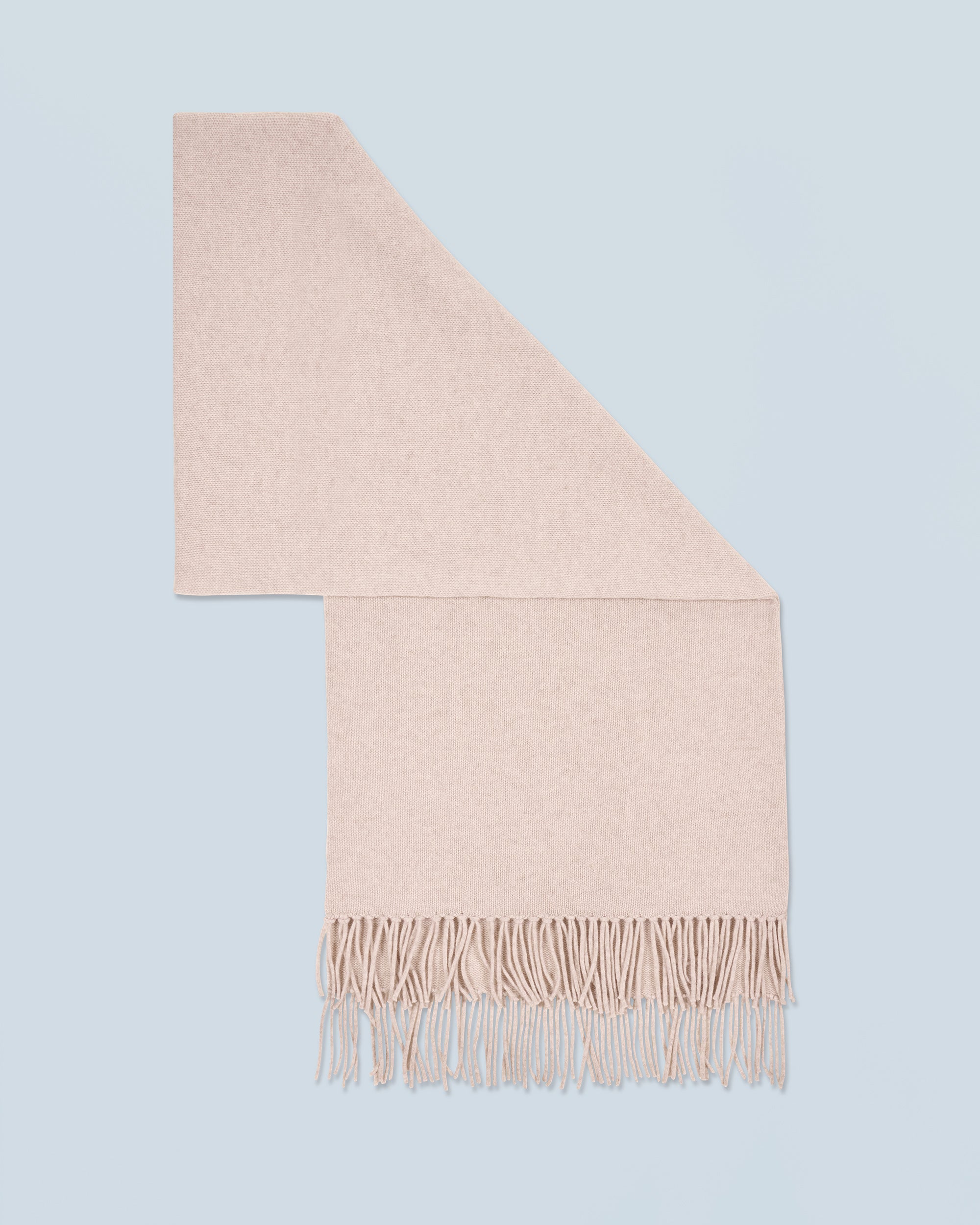 BEIGE CHINÉ / NEW / QTY : 2 / Echarpe A Franges - Beige Chiné