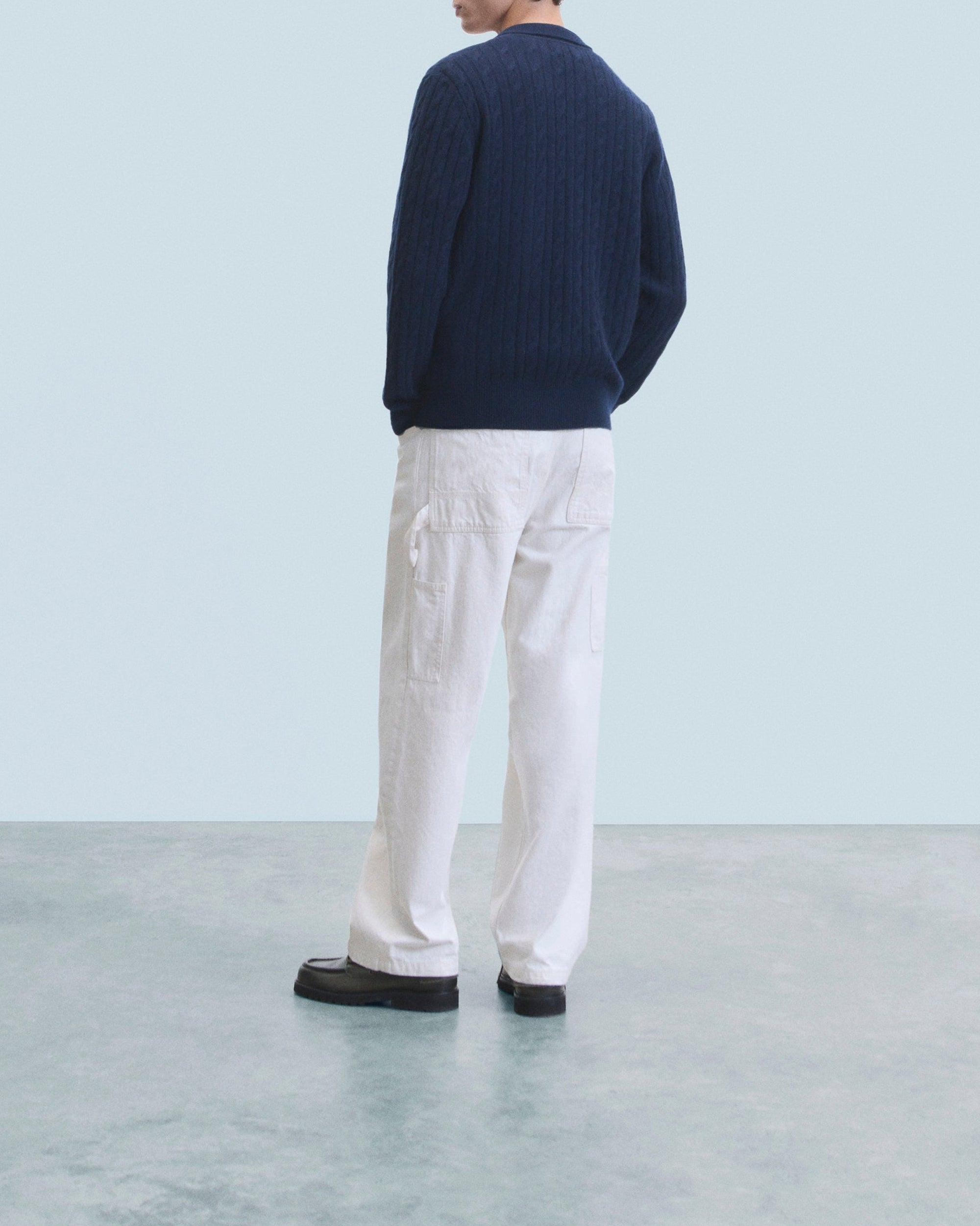 ZZ HORS LIGNE Long sleeve cashmere shirt - Navy