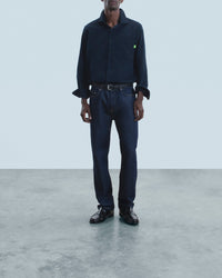 Chemise à manches longues en velours cotelé - Navy