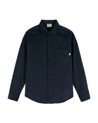 Chemise à manches longues en velours cotelé - Navy