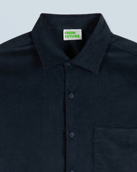 NAVY / NEW / QTY : 15 / Chemise Manches Longues Velours Cotelé - Navy