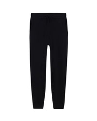 Pantalon de jogging droit en cachemire - Noir