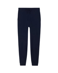 Pantalon de jogging droit en cachemire - Navy