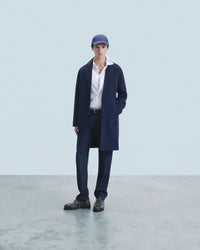 NAVY / NEW / QTY : 4 / Outerwear Manteau Long Double Face - Navy