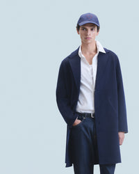 NAVY / NEW / QTY : 4 / Outerwear Manteau Long Double Face - Navy
