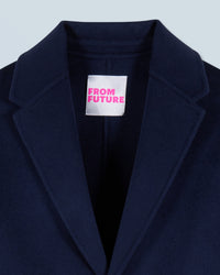NAVY / NEW / QTY : 4 / Outerwear Manteau Long Double Face - Navy
