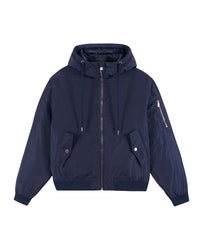 Veste bomber à capuche - Navy