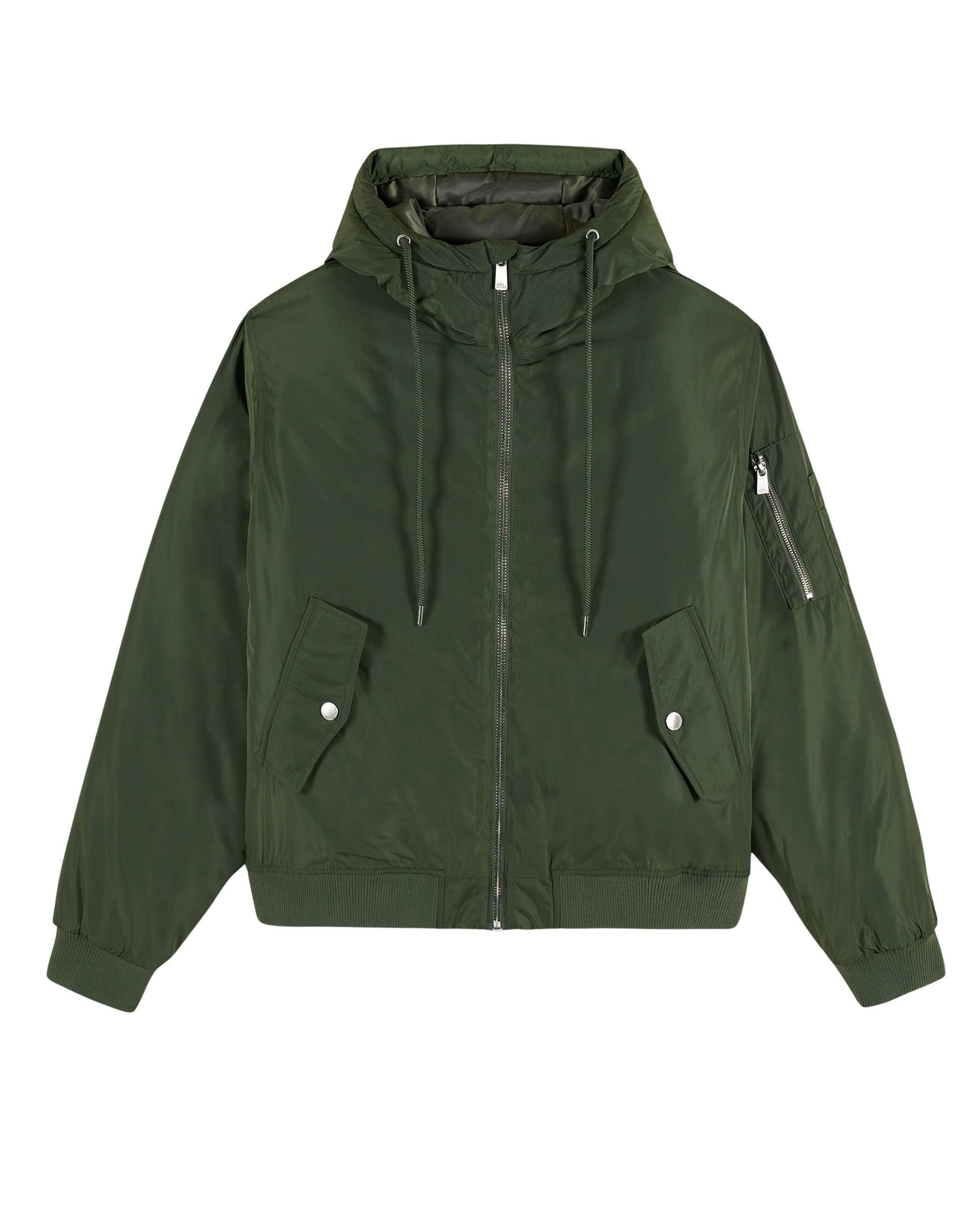 Veste bomber à capuche - Kaki