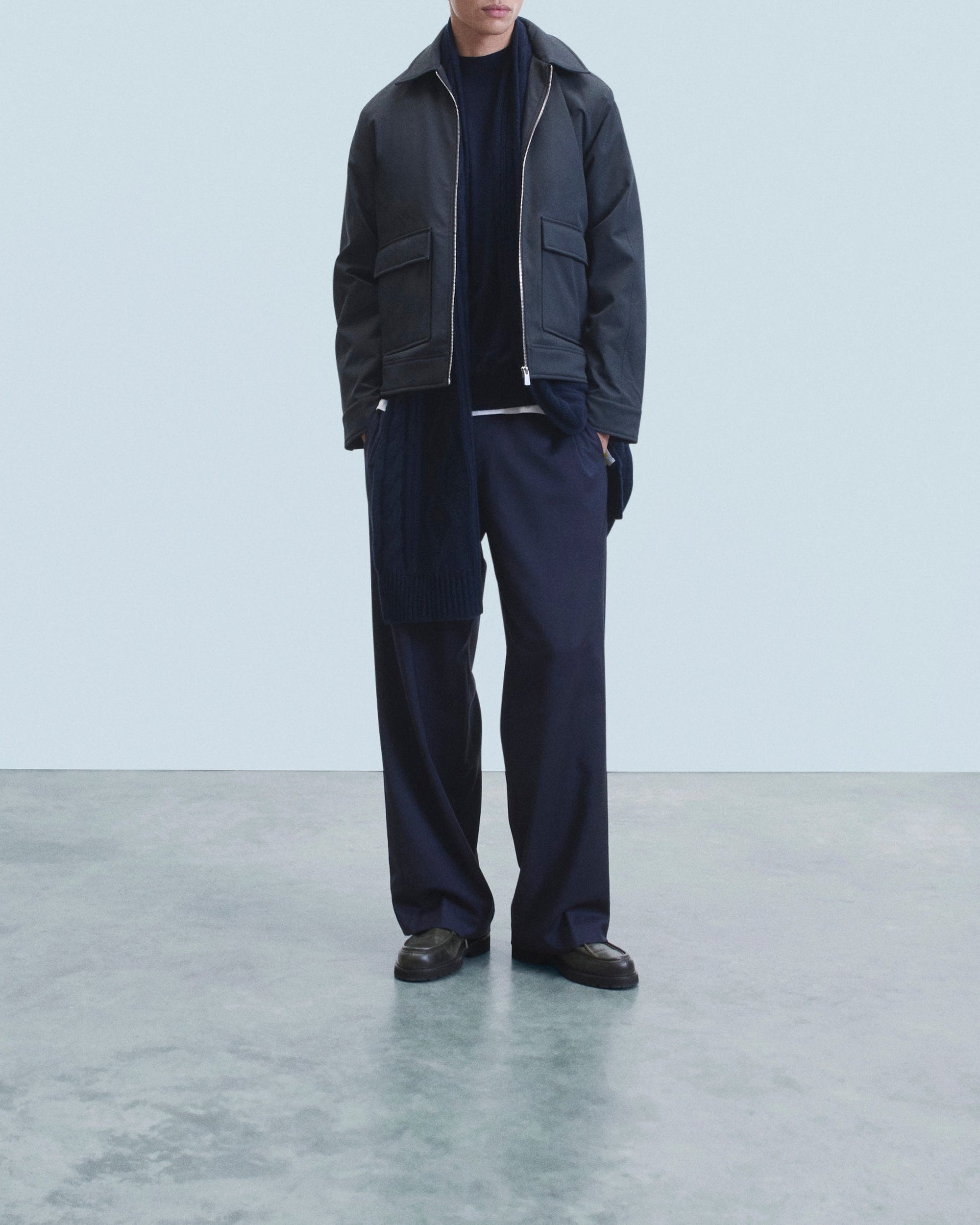 Shirt collar jacket - Anthracite