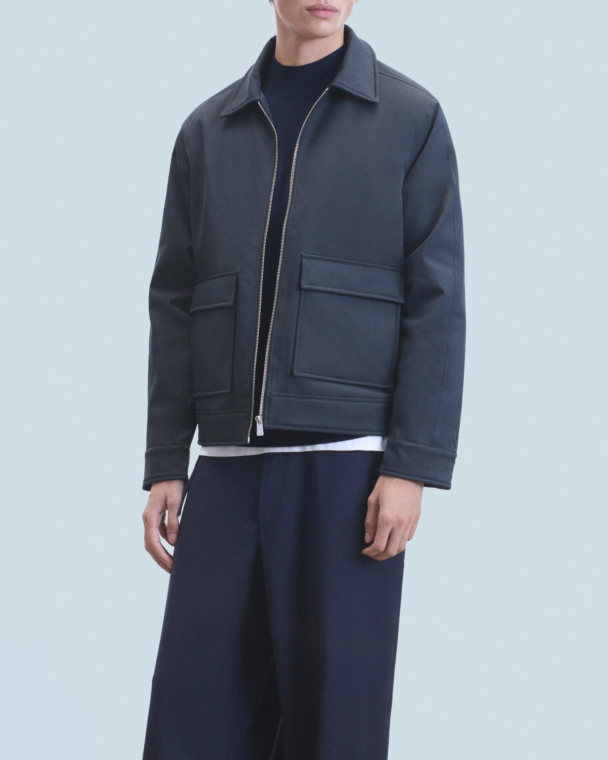Shirt collar jacket - Anthracite