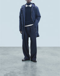 Parka longue à capuche - Navy