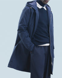 Parka longue à capuche - Navy