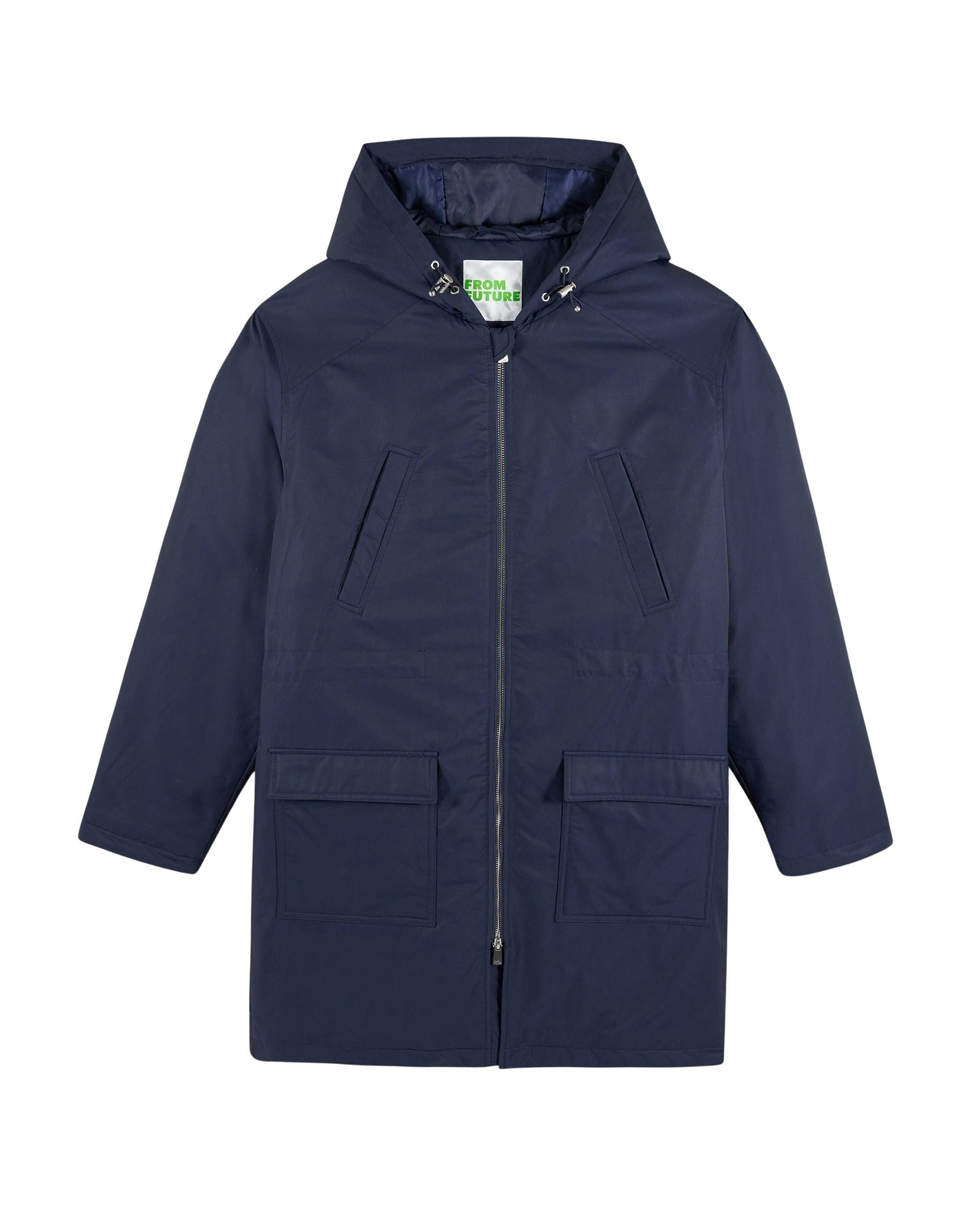 Parka longue à capuche - Navy
