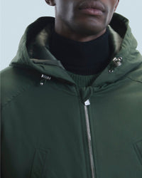 Parka zippée à capuche - Kaki